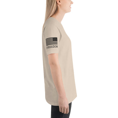 Freedom Red White Blue Unisex t-shirt military
