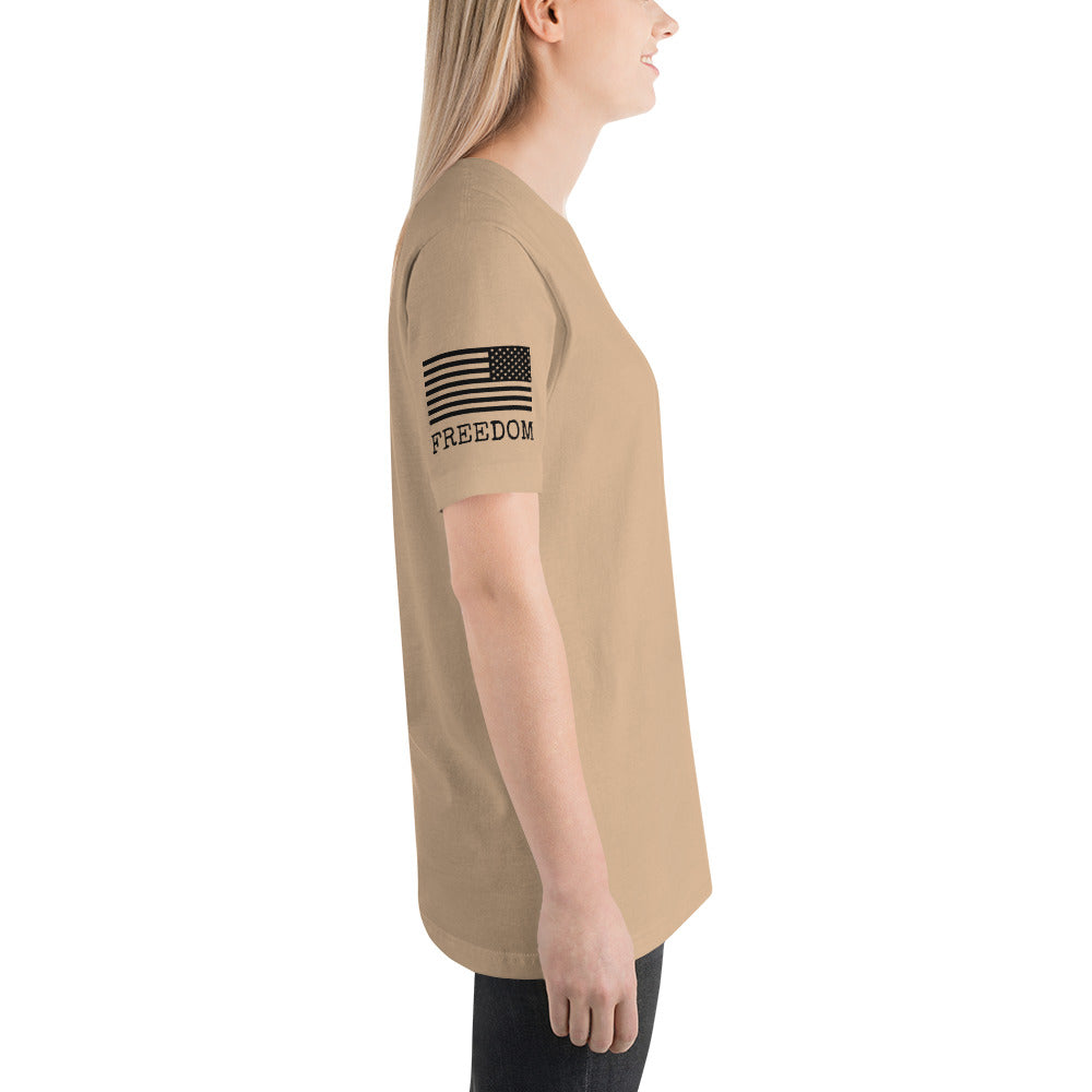 Freedom Red White Blue Unisex t-shirt military