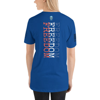 Freedom Red White Blue Unisex t-shirt military