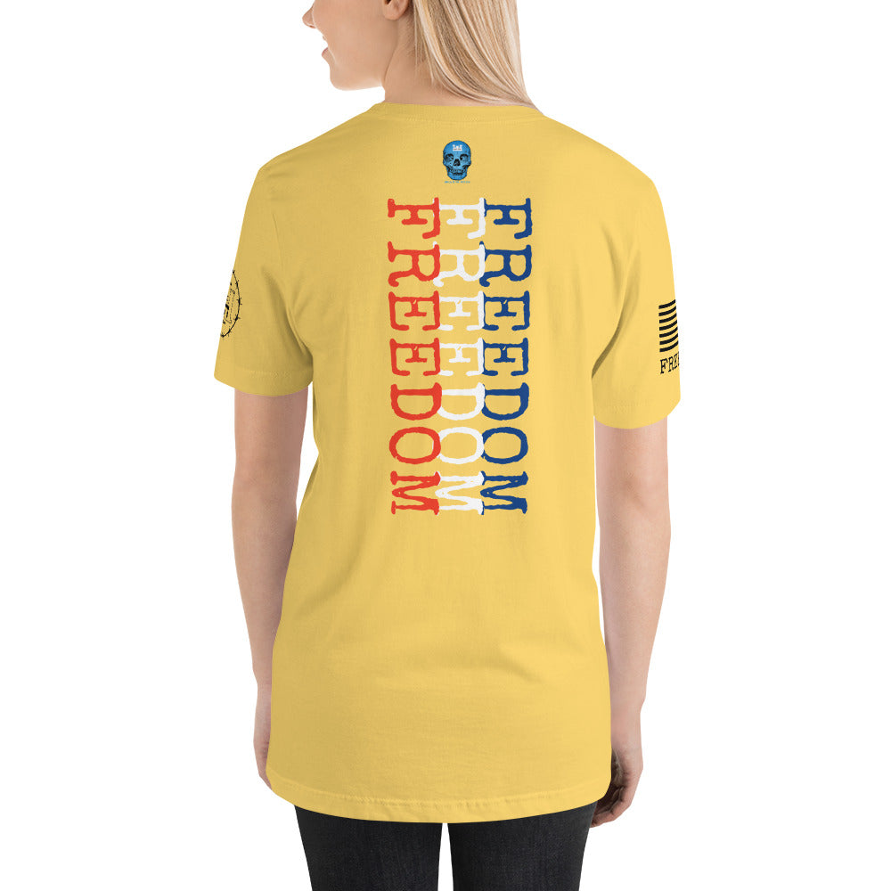 Freedom Red White Blue Unisex t-shirt military