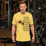 Alcohol Christmas Reindeer Short-Sleeve Unisex T-Shirt funny seasonal