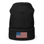 USA Flag BorB Waffle beanie accessories