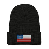 USA Flag BorB Waffle beanie accessories