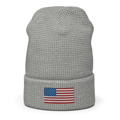 USA Flag BorB Waffle beanie accessories