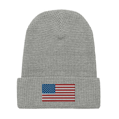 USA Flag BorB Waffle beanie accessories