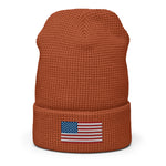 USA Flag BorB Waffle beanie accessories