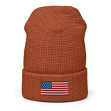 USA Flag BorB Waffle beanie accessories