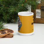 Jason Michael Scream Floral White glossy mug accessories seasonal