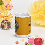 Jason Michael Scream Floral White glossy mug accessories seasonal