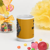 Jason Michael Scream Floral White glossy mug accessories seasonal