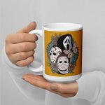 Jason Michael Scream Floral White glossy mug accessories seasonal