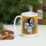 Jason Michael Scream Floral White glossy mug accessories seasonal