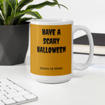 Jason Michael Scream Floral White glossy mug accessories seasonal