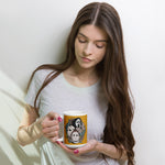 Jason Michael Scream Floral White glossy mug accessories seasonal