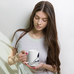 Mountains Live in the Past White glossy mug accessories