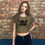 Female Pirate Women’s Crop Tee funny