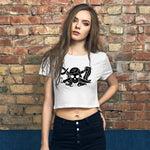 Female Pirate Women’s Crop Tee funny