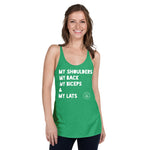 Shoulders Back Biceps Lats Women's Racerback Tank accessories