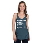 Shoulders Back Biceps Lats Women's Racerback Tank accessories