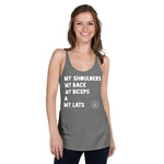 Shoulders Back Biceps Lats Women's Racerback Tank accessories
