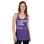 Shoulders Back Biceps Lats Women's Racerback Tank accessories