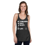 Shoulders Back Biceps Lats Women's Racerback Tank accessories