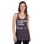 Shoulders Back Biceps Lats Women's Racerback Tank accessories