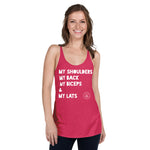 Shoulders Back Biceps Lats Women's Racerback Tank accessories