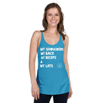 Shoulders Back Biceps Lats Women's Racerback Tank accessories